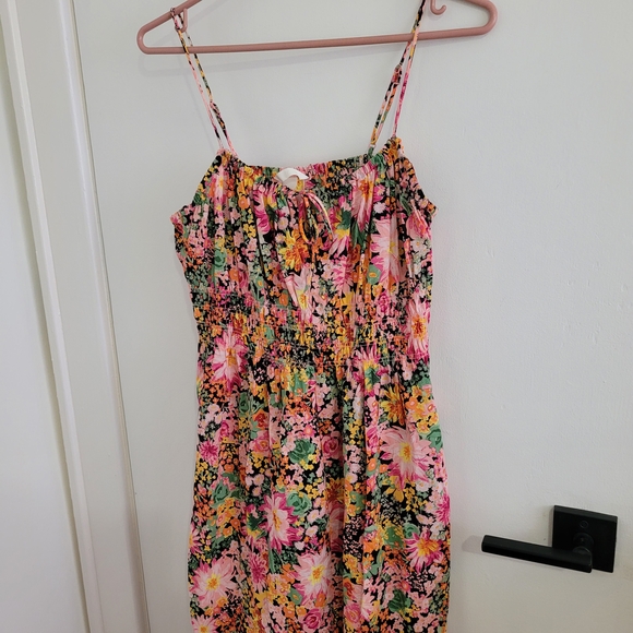 H&M Floral Maxi Dress - Pink and Green - Picture 2 of 6